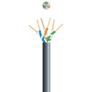 6C BLACK TELEPHONE CABLE