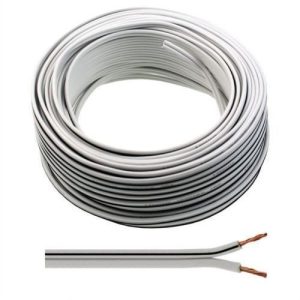 13 STRAND SPEAKER CABLE WHITE/BLACK 100MTRS