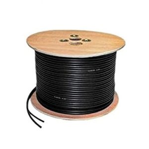BLACK CCTV CO-AX CABLE RG59+2 CORE (100MTR)