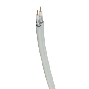 TWIN SATELLITE CABLE WHITE 10X5MM 100MTR