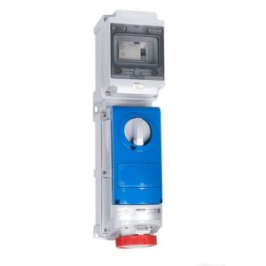 GEWISS INTERLOCK SOCKET 16A 415V 5PIN C/W 25A RCD