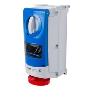 GEWISS INTERLOCK SOCKET 32A 415V 5PIN C/W 40A RCD