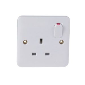 SCHNEIDER LISSE MOULDED 1G SWITCHED SOCKET