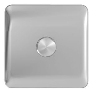 SCHNEIDER LISSE SCREWLESS POLISHED CHROME 1G LED DIMMER
