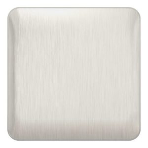 SCHNEIDER LISSE SCREWLESS BRUSHED CHROME 1G BLANK PLATE