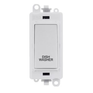 CLICK GRIDPRO POLAR WHITE 20A DP SWITCH MODULE DISHWASHER (POLAR WHITE INS)