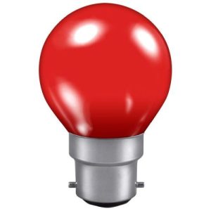 15W BC COLOURED GOLFBALL RED