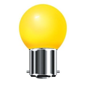 15W BC COLOURED GOLFBALL YELLOW