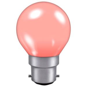 25W BC COLOURED GOLFBALL PINK