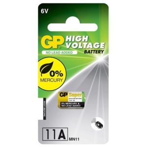 GP 11A A11 A21 6V ALKALINE BATT L1016