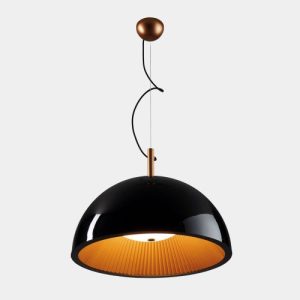 GROK PENDANT UMBRELLA Ø600 E14 11W 650LM GOLD BLACK
