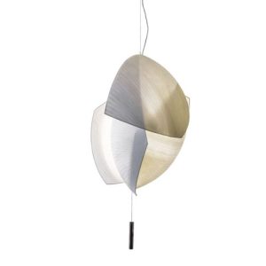 GROK PENDANT VOILES BIG SURFACE LED 47.5W 4480LM 3000K 1-10V CHROME