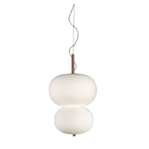 GROK PENDANT ILARGI DOBLE LAMP LED 36.1W 2861LM 2700K PHASE CUT WHITE LIGHT WOOD