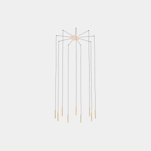 GROK PENDANT CANDLE 9 BODIES LED 28.1W 1519LM 2700K DALI WHITE