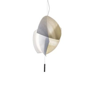 GROK PENDANT VOILES SMALL SURFACE LED 32.5W 2619LM 2700K PHASE CUT CHROME
