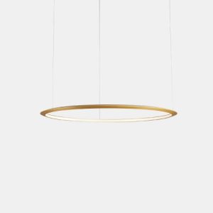 GROK PENDANT CIRCULAR INWARD Ø1200 RECESSED LED 63.5W 1931LM 2400K DALI GOLD