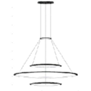 GROK PENDANT CIRCULAR OUTWARD 3 RINGS (Ø900 Ø2000 Ø900) LED 211.2W 2700K 0-10V WHITE