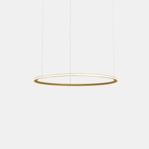 GROK PENDANT CIRCULAR OUTWARD Ø600 RECESSED LED 31.7W 2074LM 3000K 0-10V GOLD