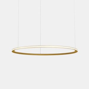 GROK PENDANT CIRCULAR OUTWARD Ø2000 RECESSED LED 110W 5941LM 3000K DALI GOLD