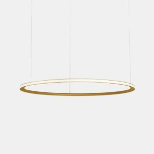 GROK PENDANT CIRCULAR OUTWARD Ø3000 RECESSED LED 177W 8897LM 3000K GOLD
