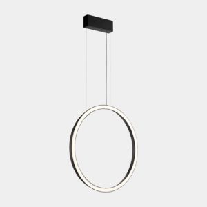 GROK PENDANT CIRCULAR VERTICAL SIDE Ø900 SURFACE LED 45.6W 1202LM 2400K BLACK