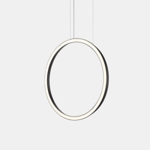GROK PENDANT CIRCULAR VERTICAL SIDE Ø600 RECESSED LED 31.7W 1413LM 3000K 0-10V BLACK