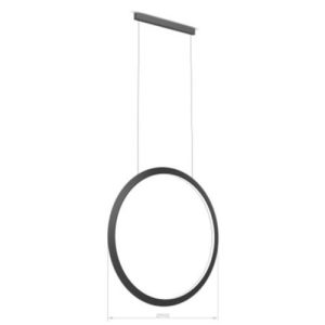 GROK PENDANT CIRCULAR VERTICAL INWARD Ø900 SURFACE LED 45.6W 1438LM 2700K DALI GOLD