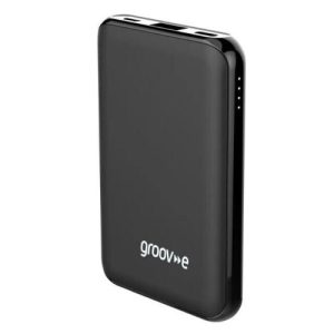 GROOVE 5000MAH PORTABLE POWER BANK - BLACK