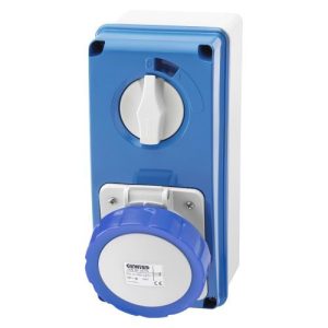 GEWISS 32A 240V 3-P VERTICAL ISOLATED SOCKET