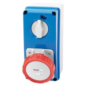 GEWISS 32A 415V 5-P VERTICAL ISOLATED SOCKET