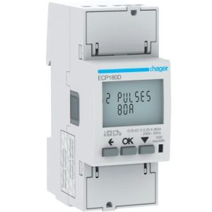HAGER 1-PHASE 80A 2-MOD DIRECT SUPPLY METER