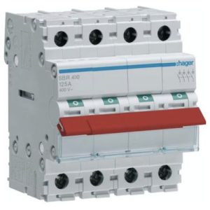 HAGER 100A 4-POLE MAIN SWITCH DISCONECTOR