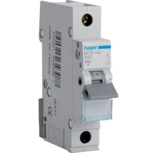 HAGER 40A SINGLE POLE MCB