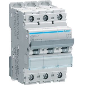HAGER 63A C-TYPE TRIPLE POLE MCB