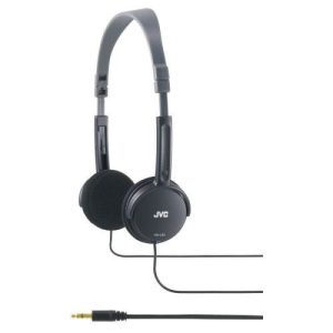 BLACK FOLDABLE LIGHTWEIGHT HEADPHONES