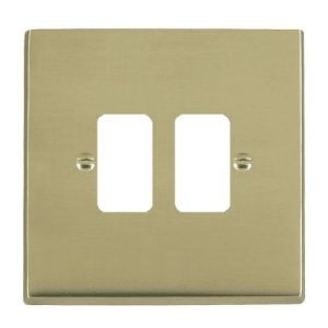 HAMILTON 2-MODULE POL.BRASS PLATE+YOKE