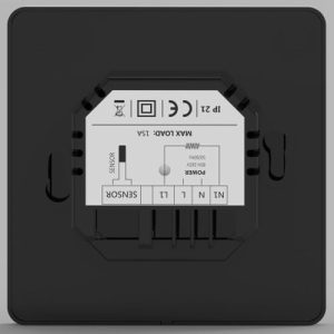 HEATMAT BLACK WIFI TOUCH BUTTON THERMOSTAT