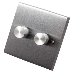HERITAGE 2G 2W 400W DIMMER SW SAT/CHROME