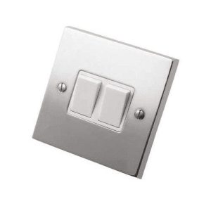 HERITAGE CONTRACTOR VICT POL CHROME 2G 2W SWITCH W