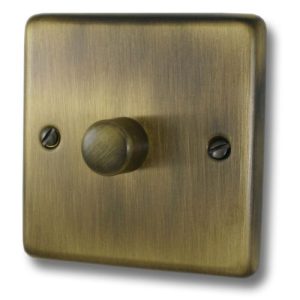 HERITAGE ANIQUE BRASS 1G LED DIMMER LOW PRO