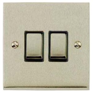 HERITAGE SATIN NICKEL 2G 2W SWITCH