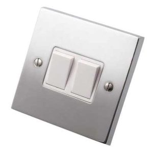 HERITAGE 2G 2W SWITCH POLISHED CHROME