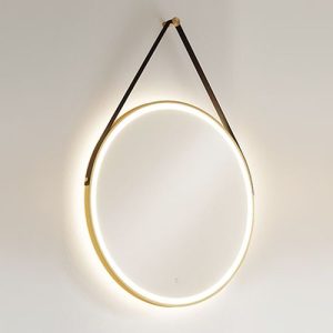 HIB SOLSTICE 60 MIRROR (BRUSHED BRASS)