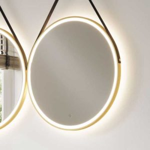 HIB SOLSTICE 80 MIRROR (BRUSHED BRASS)