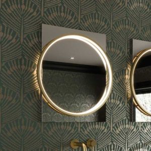 HIB SOLAS 50 MIRROR (BRUSHED BRASS FRAME)