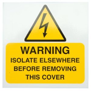 WARNING ISOLATE ELSEWHERE S/A VINYL (10)
