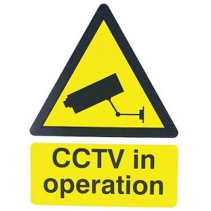 CCTV IN OPERATION 400X300MM STICK