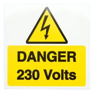 DANGER 230V RIGID S/A PVC