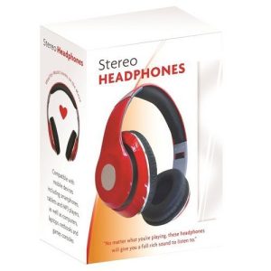 INFAPOWER WIRED STEREO HEADPHONES RED