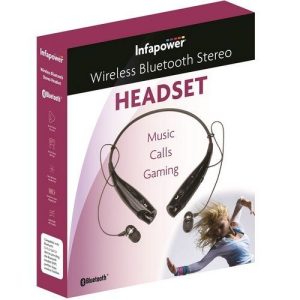 INFAPOWER BLUETOOTH STEREO HEADSET BLACK